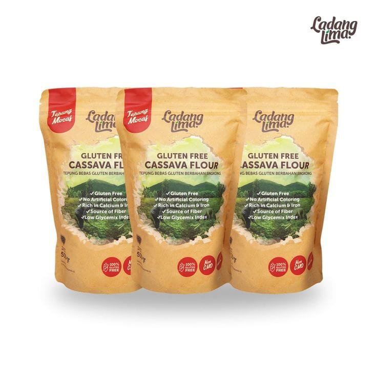Ladang lima tepung mocaf bebas gluten 500gr